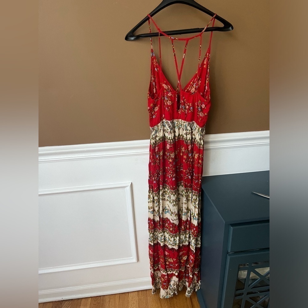 PATRONS OF PEACE Womens Maxi Dress Size S Flowy Beachy Boho Made in India - Picture 4 of 7